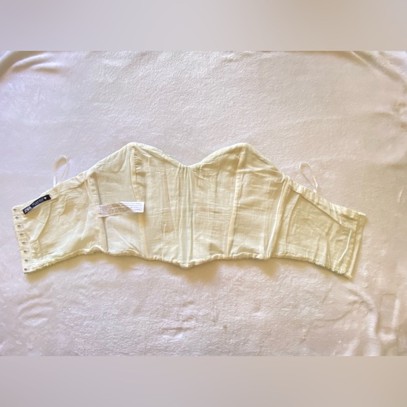 Green and Blue Zara Corset Crop Top Size Medium Never Worn! - Picture 8 of 8